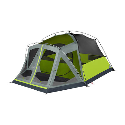 Coleman Skydome 4-Person Camping Tent With Screen Room, Rock Gray