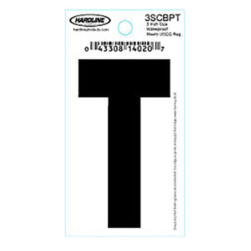 Hardline 3" Vinyl Boat Lettering 3SCBPT image number 1