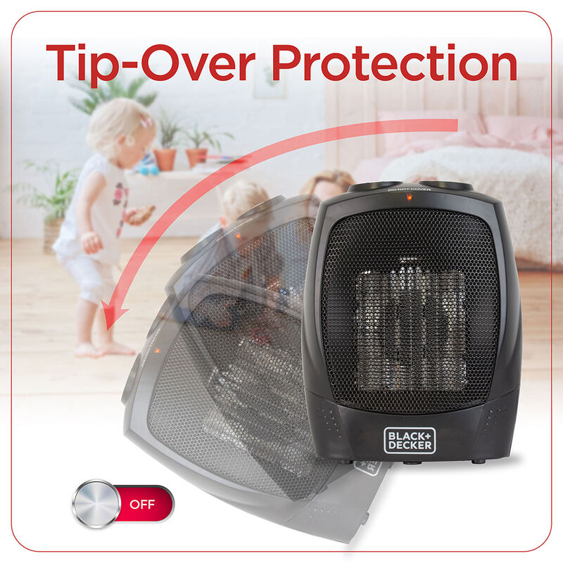 Black+Decker Electric Personal Ceramic Space Heater image number 7