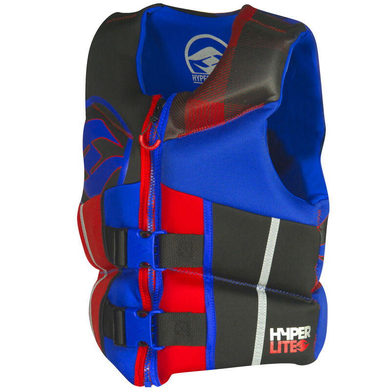 Hyperlite Pro V Youth Life Jacket, blue/red image number 5