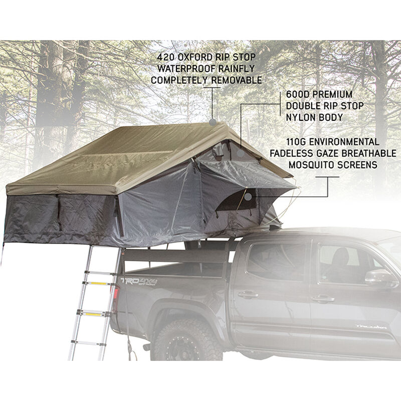 Nomadic 3 Extended Roof Top Tent, Dark Gray and Green image number 2