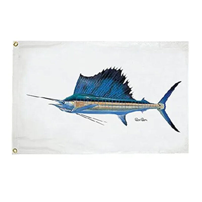 Carey Chen Flag 24" x 36", Sailfish image number 1