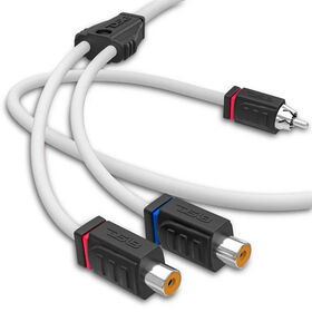 DS18 MOFCR-2F1M RCA Marine Tinned OFC Y-Cable, 2 Female-to-1 Male