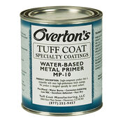 Overton's Tuff Coat Water-Based Metal Primer MP-10 For Aluminum And Steel, qt.