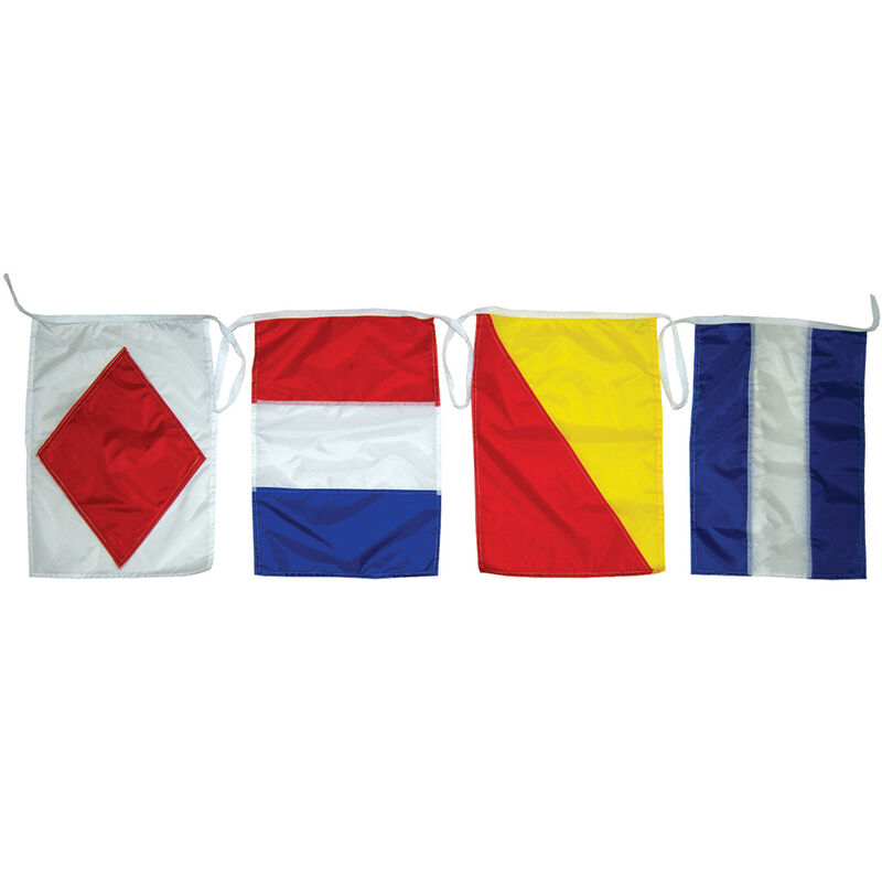 Decorative String of International Code Signals, 12" x 18" image number 1