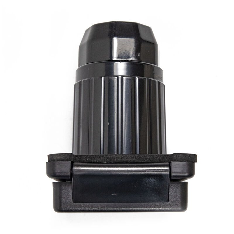 Electric World 50A Black RV Inlet with Stainless Steel Cover image number 5