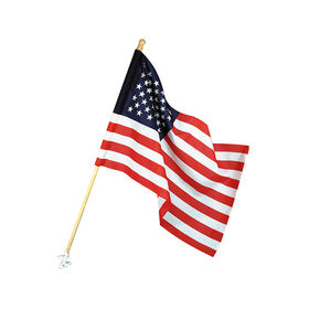 Annin Poly/Cotton Banner & Pole Set, 2.5&rsquo; x 4&rsquo;