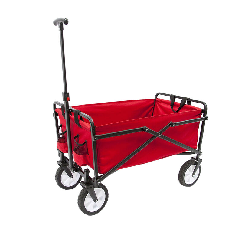 Seina Compact Folding Outdoor Utility Cart, Red image number 1