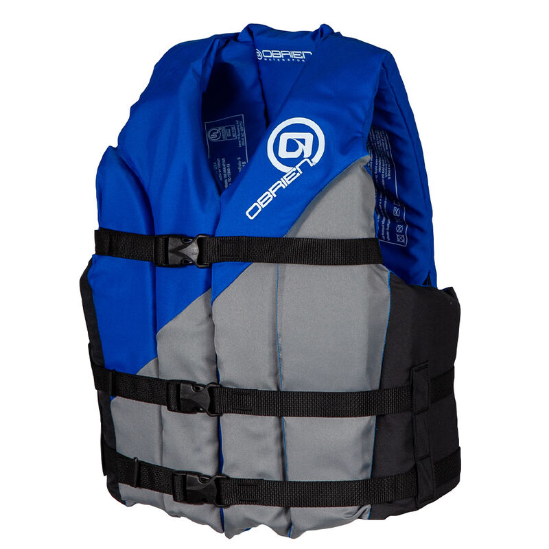 O'Brien Blue/Gray Nylon Level 70 Buoyancy Aid, 2X/3X image number 2