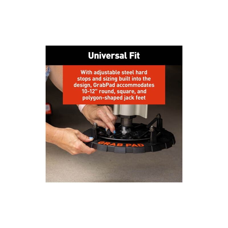 Lippert GrabPad Universal Permanent RV Jack Pad Large 10-12in Jack Foot, 2 Pack  image number 8