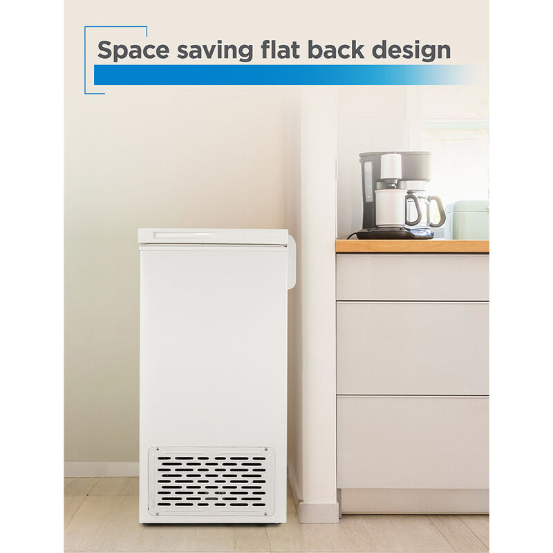 Black+Decker 2.0 cu. ft. Compact Chest Freezer, White image number 7