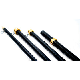 Tigress 15' Carbon Graphite Fixed Outrigger Pole, 1-1/2" OD