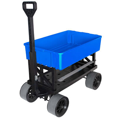 Mighty Max Cart Collapsible Utility Dolly Cart, Blue Tub