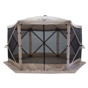 Gazelle Tents G6 6-Sided Portable Gazebo, Desert Sand