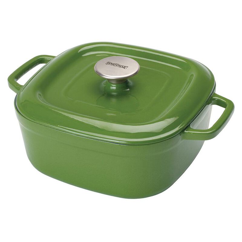Bayou Classic® 4-qt Enameled Covered Casserole, Cypress Green image number 1
