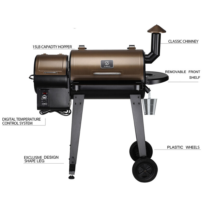 Z Grills 450A 8-in-1 BBQ Pellet Grill and Smoker image number 6