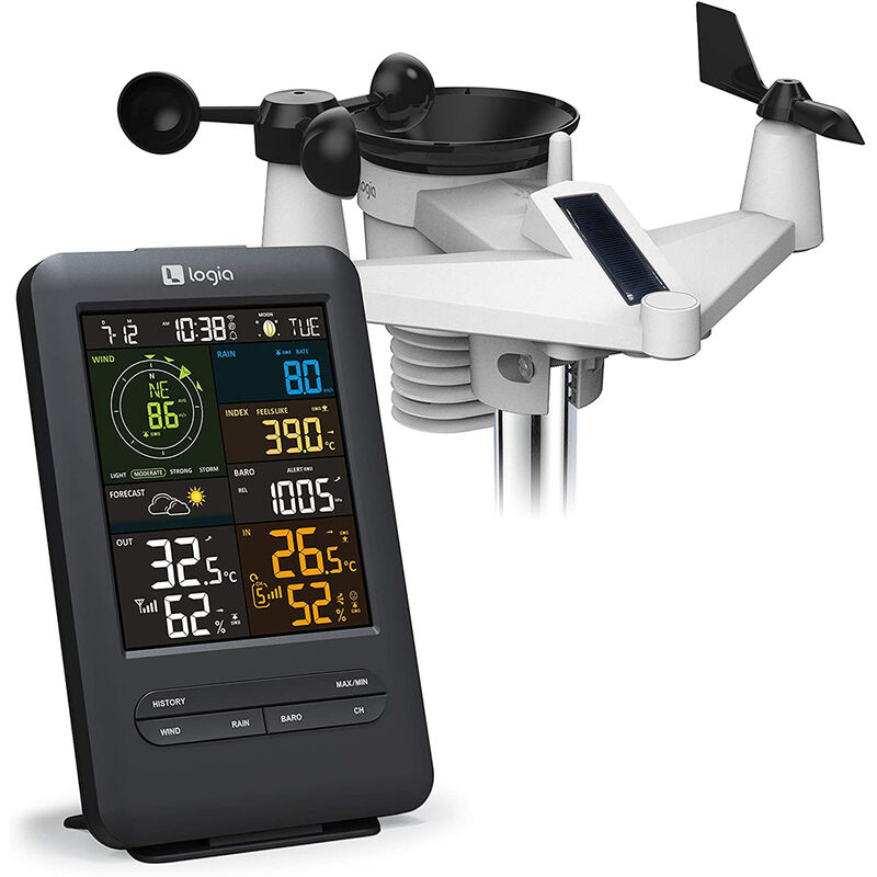 Logia 5-in-1 Wireless Weather Station with Wi-Fi and Solar Panel image number 1