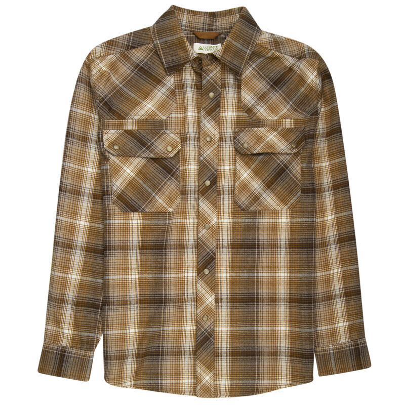 Ultimate Terrain Men's Trailhead Wool-Blend Flannel Shirt image number 1