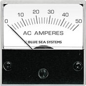 Blue Sea AC Micro Analog Ammeter + Transformer, 0-50A