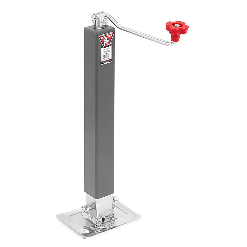 Bulldog Trailer Tongue Jack, Square Topwind Jack