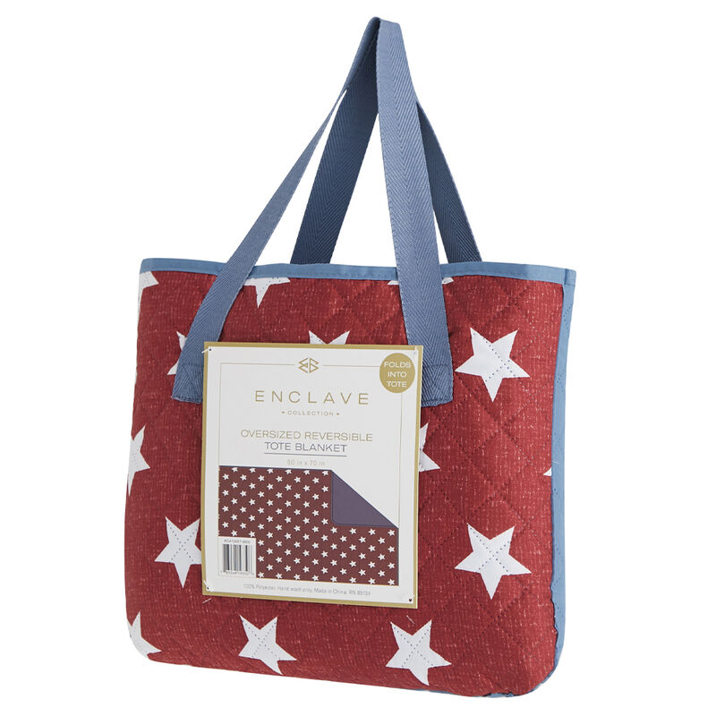 Enclave Oversized Reversible Tote Blanket, Stars image number 3