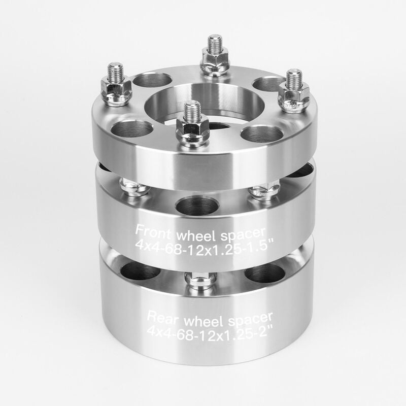 Kandi Golf Cart 1.5" Front & 2" Rear Wheel Spacer Kit, 2P, 4P & 6P Compatible image number 4