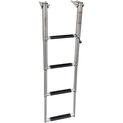 Overton's Top Mounted 4 Step Stainless Steel Folding Swim Platform Ladder