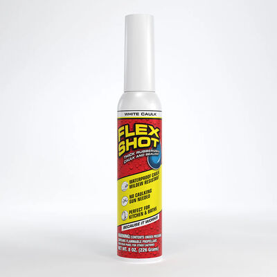 Flex Seal Flex Shot, White, 8 oz. 