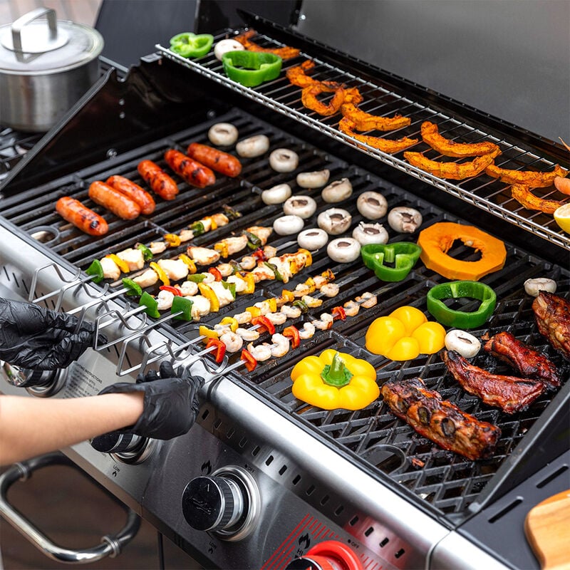 Royal Gourmet 5-Burner Propane Gas Grill with Side Burner and Sear Burner image number 6