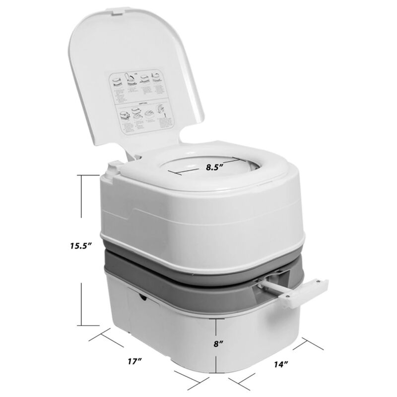 GlareWheel 6.3 Gallon Portable Travel Toilet image number 5