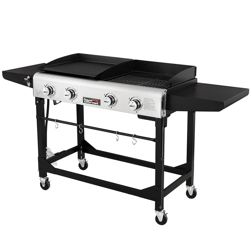 Royal Gourmet 4-Burner&nbsp;Flat Top&nbsp;Gas Grill & Griddle Combo, Folding Legs Design image number 6