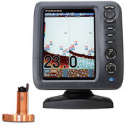 Furuno FCV587 Color Fishfinder With Thru-Hull Triducer And Fairing Block