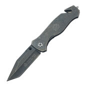 Puma SGB Stonewashed Tactical Folding Knife with Seat Belt Cutter