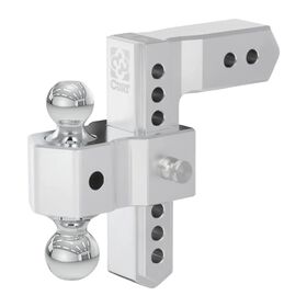 CURT AlumaLite Aluminum Hitch w/Dual Ball, 8 in Drop, 2-1/2 in Shank #45386