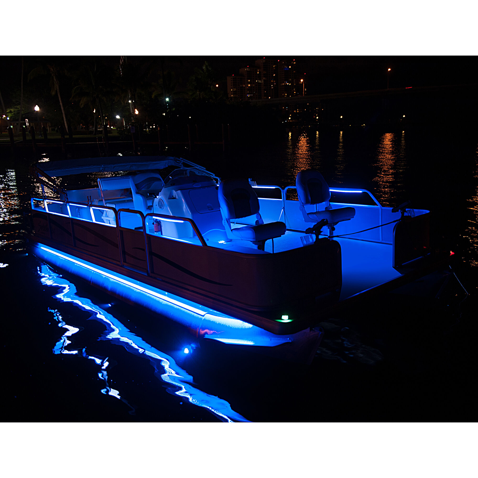 Any Boat or Marine UNIVERSAL Fit Pontoon Boat GREEN - LED Lighting KIT 