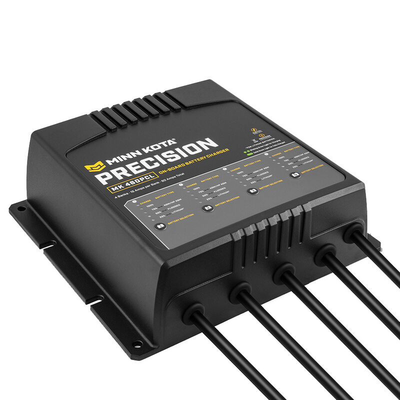 Minn Kota On-Board Precision Charger MK-460 PCL 4 Bank x 15 AMP LI Optimized Charger image number 2