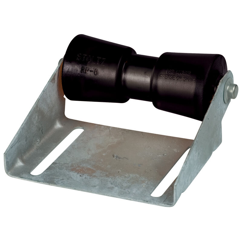 Boat Trailer 8" Rubber Roller Bracket Assembly image number 1
