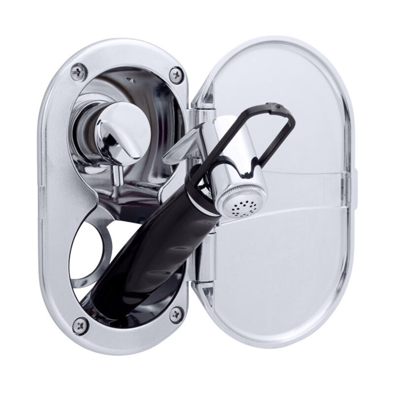 Ambassador Marine Aidack Transom Shower, Hot/Cold, Hammer-Head Sprayer, Chrome/Black image number 3