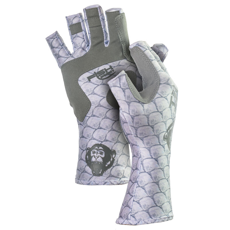 Fish Monkey Half-Finger Guide Glove, Tarpon image number 1