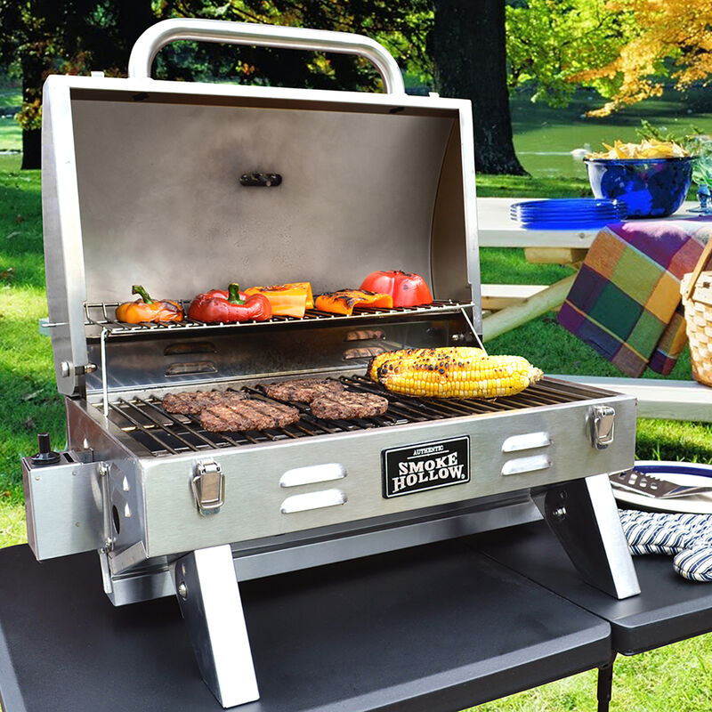 Smoke Hollow Stainless Steel Tabletop Grill image number 6