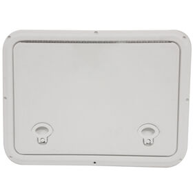 DPI Marine DPF Polar Brite White Flush Series Hatch Door, 12-7/8" x 17-1/2" O.D. frame