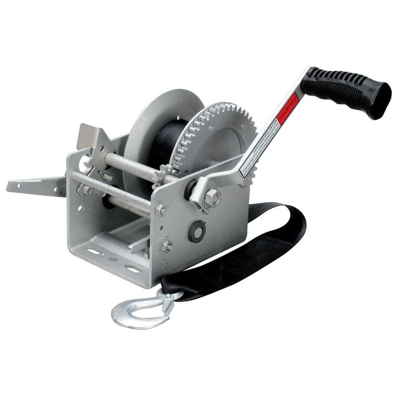 Overton's 2500-lb. Two-Speed Brake Trailer Winch With 24' Strap image number 1