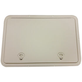 DPI Marine DPF Marine Creamy White Fulsh Series Hatch Door, 16-3/4" x 21" O.D. frame