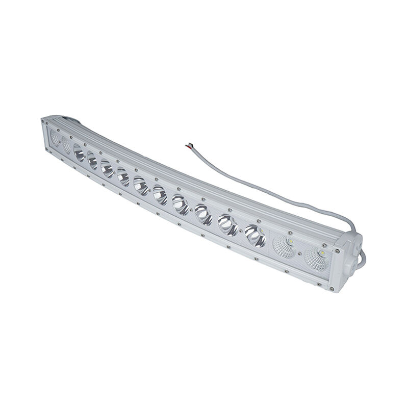 New - 30.5inch Marine Grade Wrap Around White Shell Light Bar with 140-Watt 14  x 10W High Intensity OSRAM LEDs image number 1