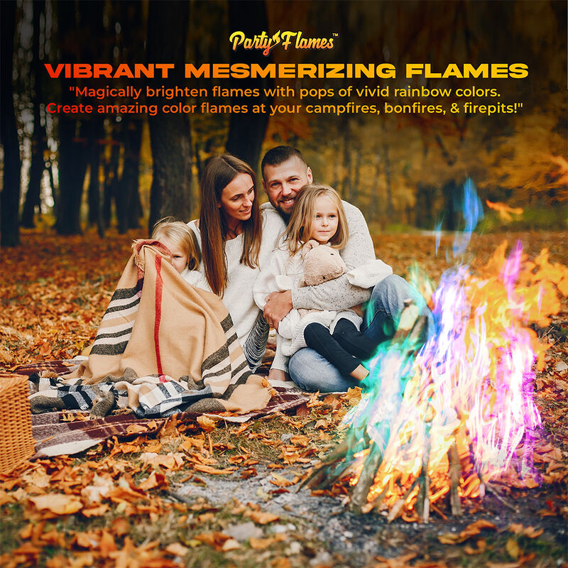 Party Flames Fire Color Changing Packets, 4-Pack image number 6