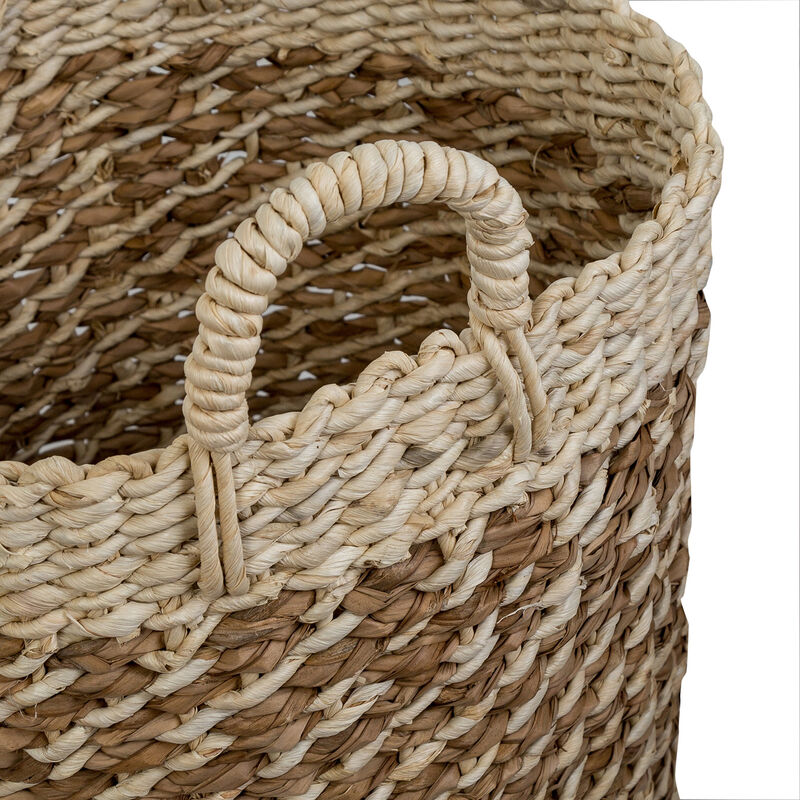 Honey Can Do Coastal Collection Nesting Tea-Stained Woven Baskets, Set of 3 image number 3