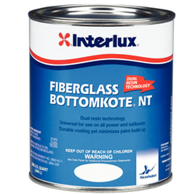 Interlux Black Fiberglass Bottomkote NT, Quart