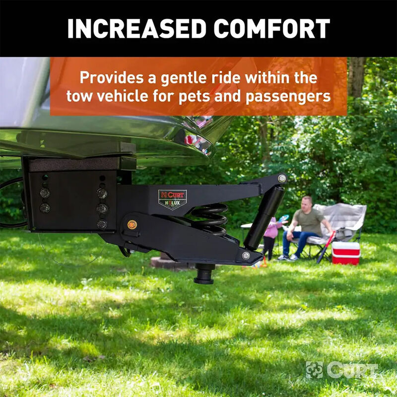 CURT Helux Coil-Spring 5th Wheel Pin Box, 4,850 lbs. Pin Weight, 24,000 lbs. Capacity image number 7