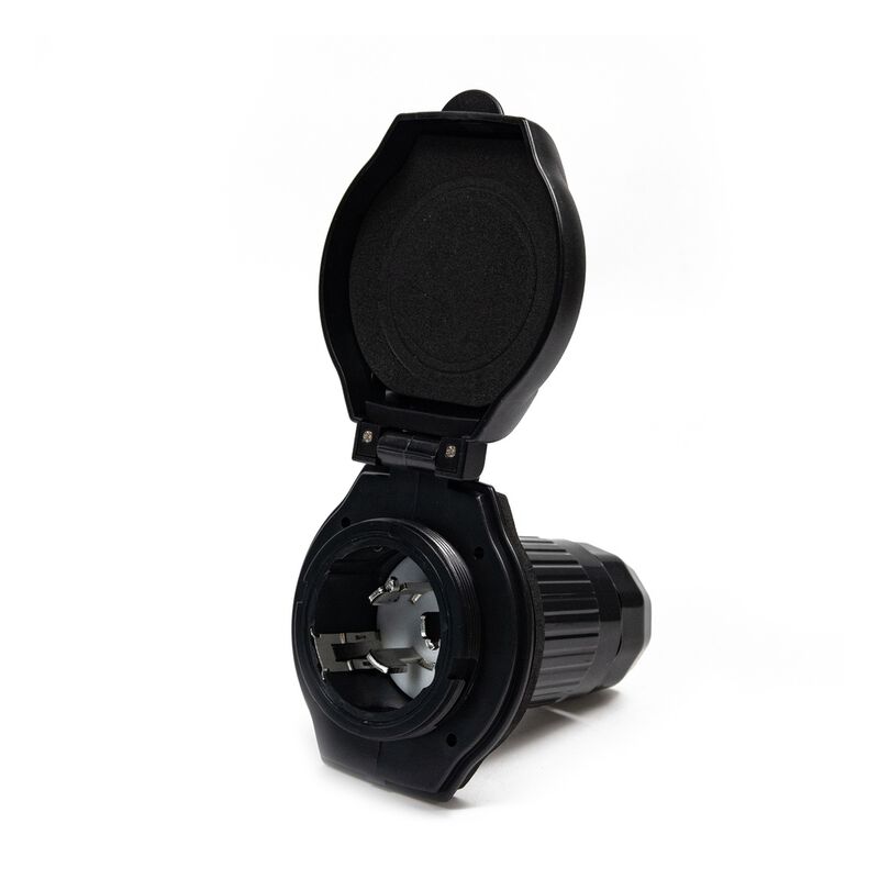 Electric World Black 50A RV Inlet with LED image number 3