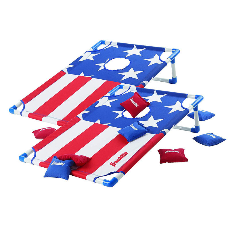 Franklin Sports American Flag Cornhole Board image number 1